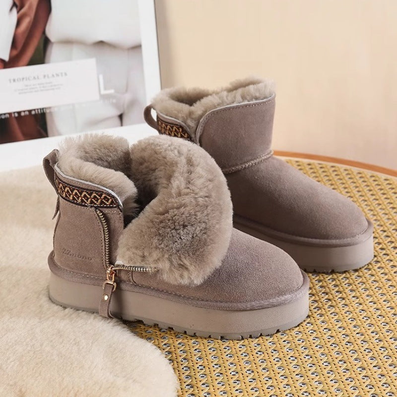 Bottines Hiver en Fourrure – Confort et Styl