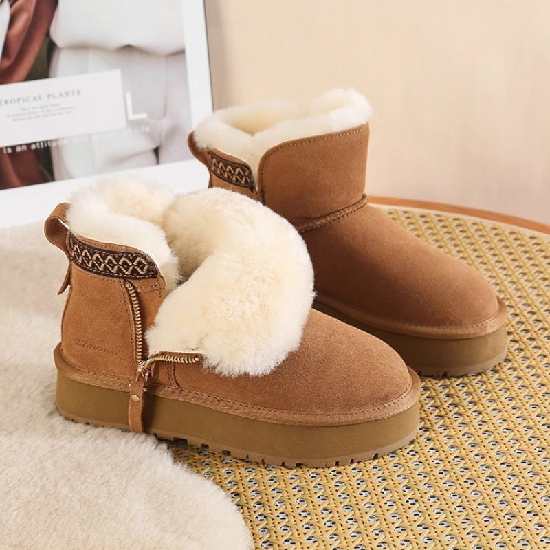 Bottines Hiver en Fourrure – Confort et Styl