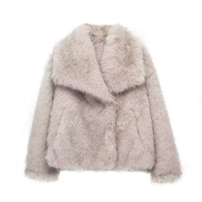 Manteau en fausse fourrure  - Style chic